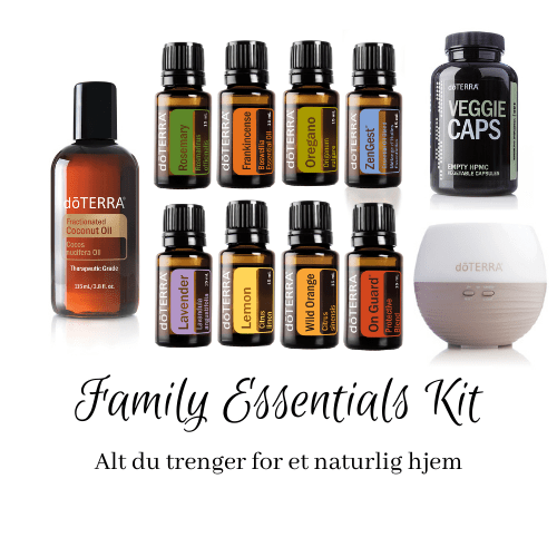 startpakke eteriske oljer doterra family essentials