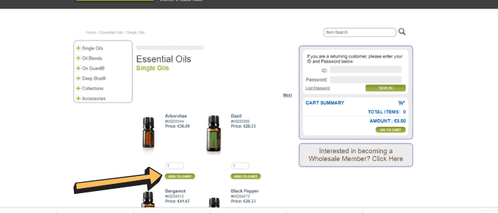 hvordan bestille fra doterra